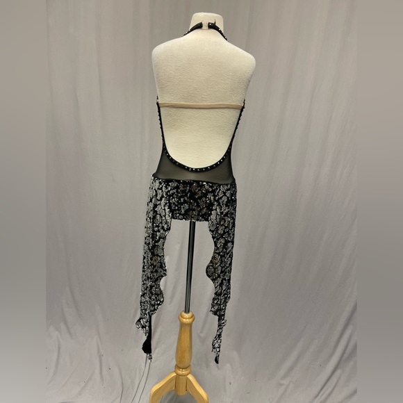 A Wish Come true silver black dance mesh costume S - Picture 2 of 16